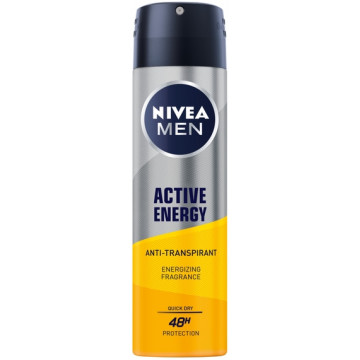 Nivea Men Active Energy Antyperspirant Męski w Sprayu 150 ml